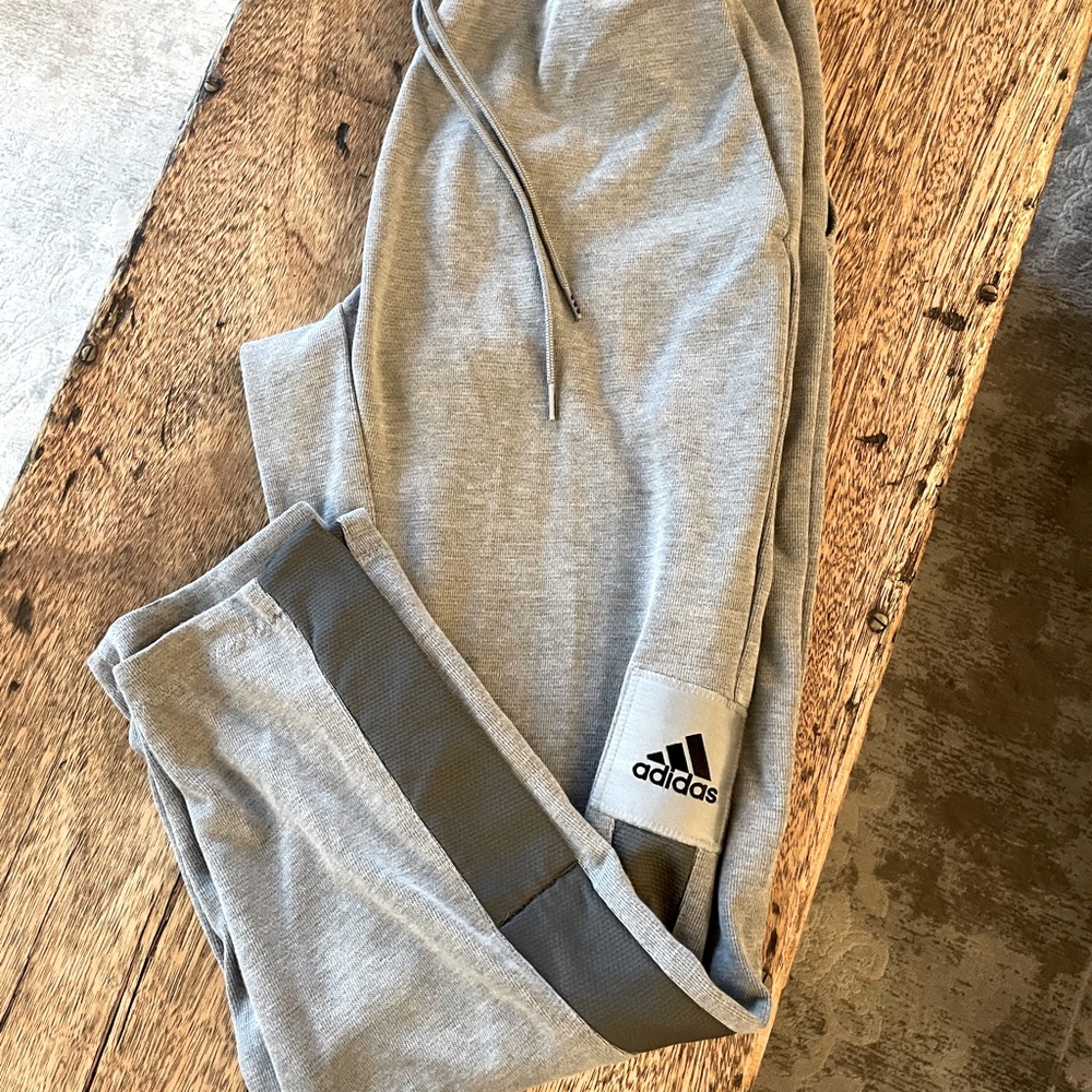 Grey adidas joggers